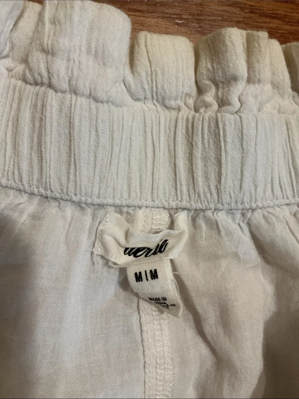 Aerie White Ruffle Skirt